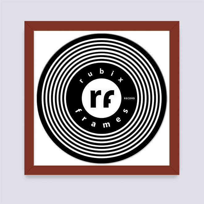 Dark Red Vinyl Record Frame