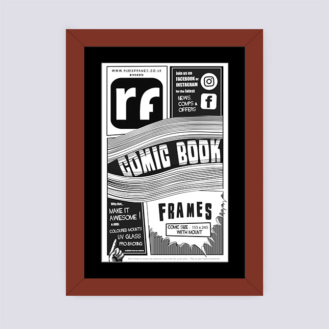 Dark Red Comic Book Frame
