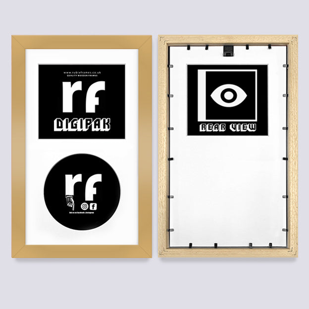 Gold CD Cardboard Case 'Digipak' Frame