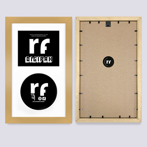 Gold CD Cardboard Case 'Digipak' Frame