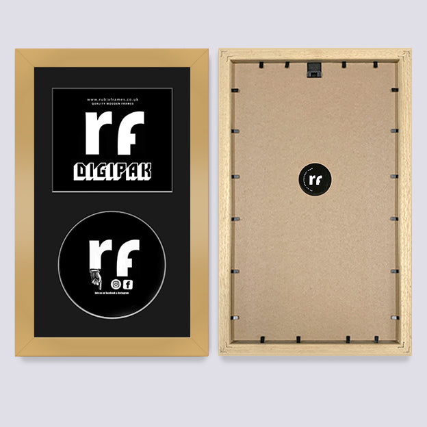 Gold CD Cardboard Case 'Digipak' Frame