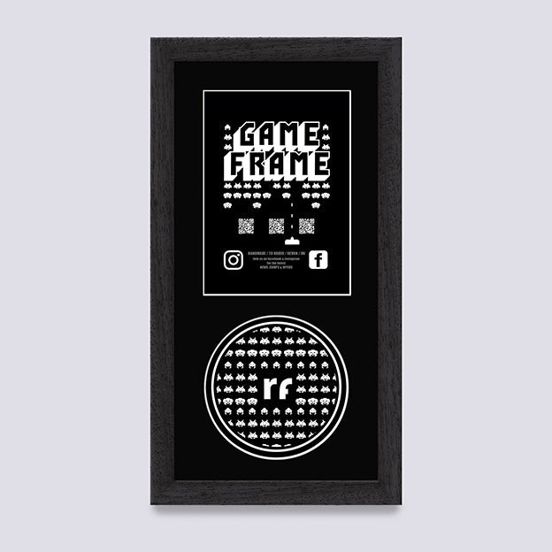 Black (Wood Grain) NINTENDO Game Frame