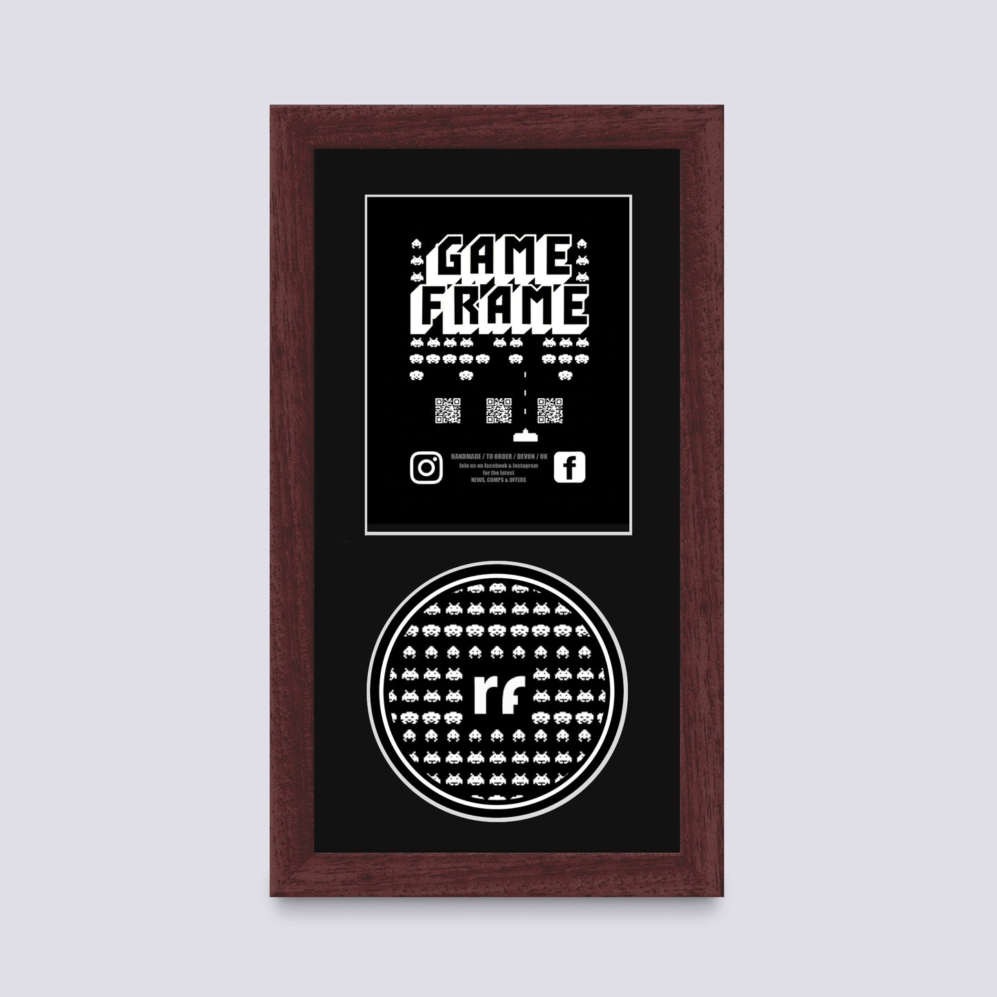 Wood Walnut Finish PLAYSTATION Frame
