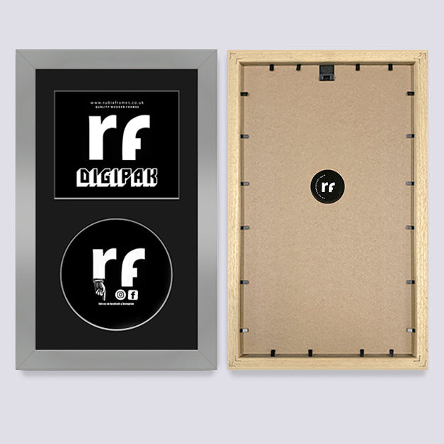 Silver CD Cardboard Case 'Digipak' Frame