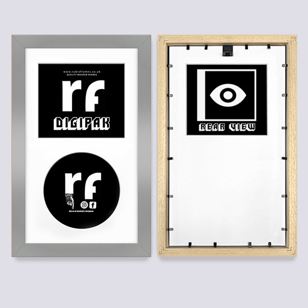 Silver CD Cardboard Case 'Digipak' Frame