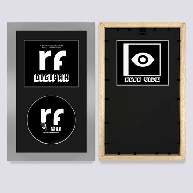 Silver CD Cardboard Case 'Digipak' Frame