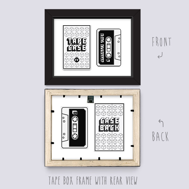 White TAPE AND CASE FRAME