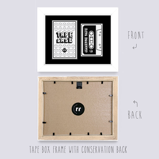 White TAPE AND CASE FRAME