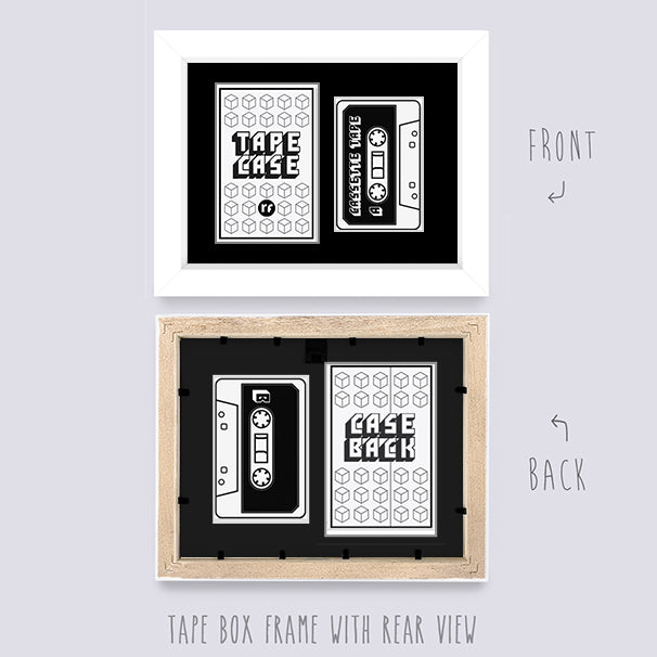 White TAPE AND CASE FRAME
