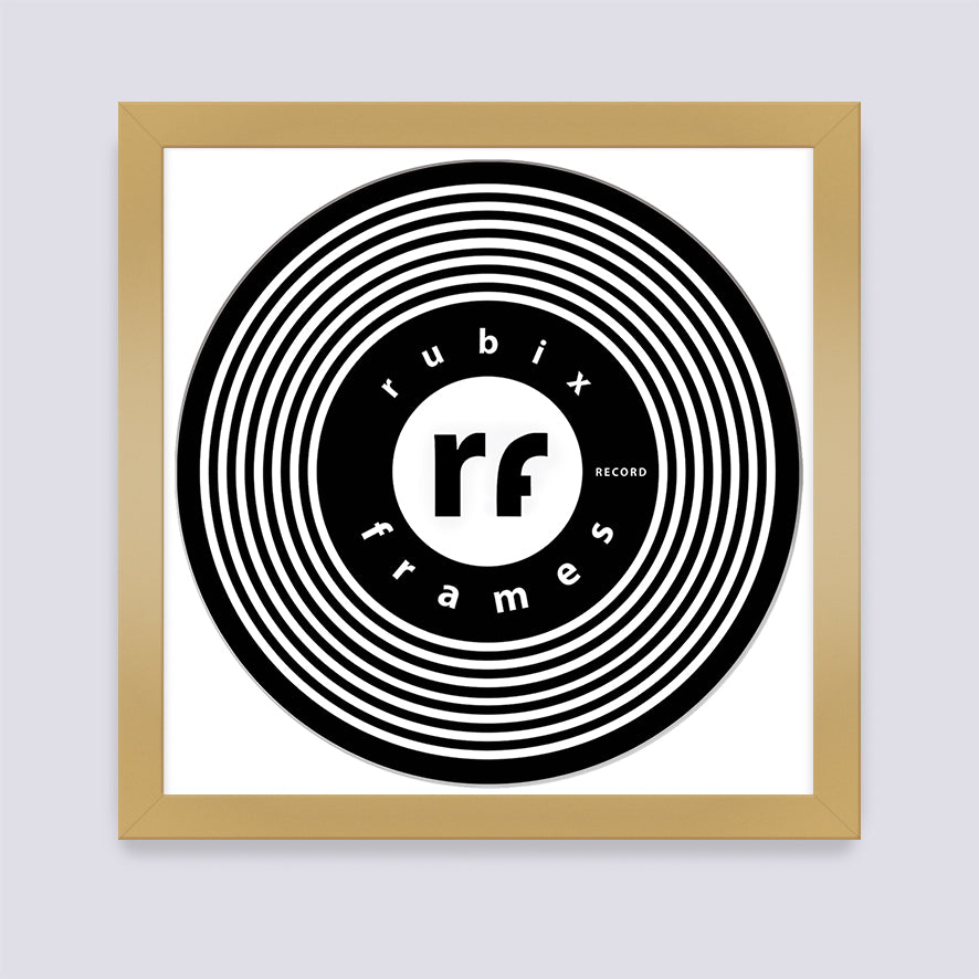 Gold Vinyl Record Frame