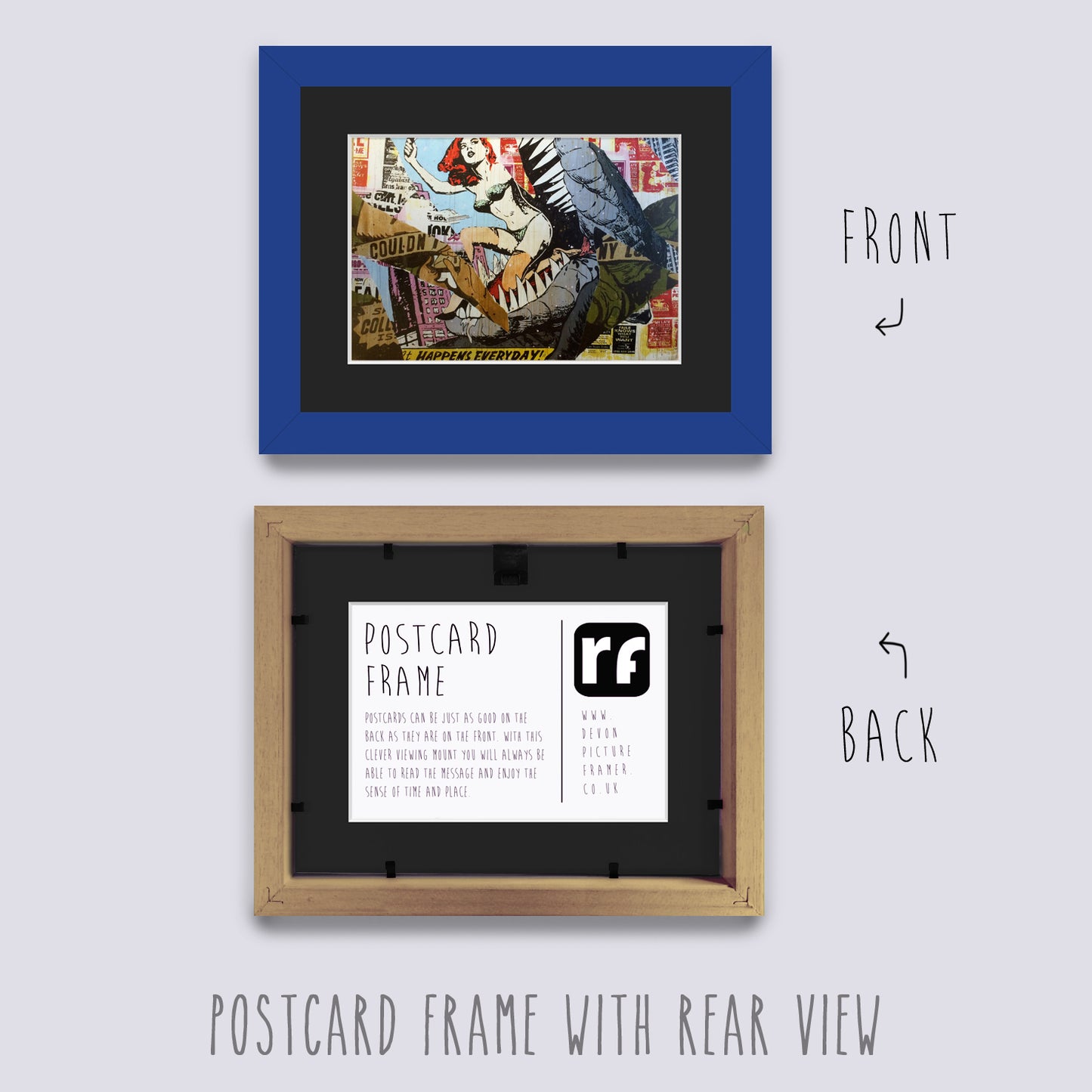 Blue - Medium Postcard Picture Frame