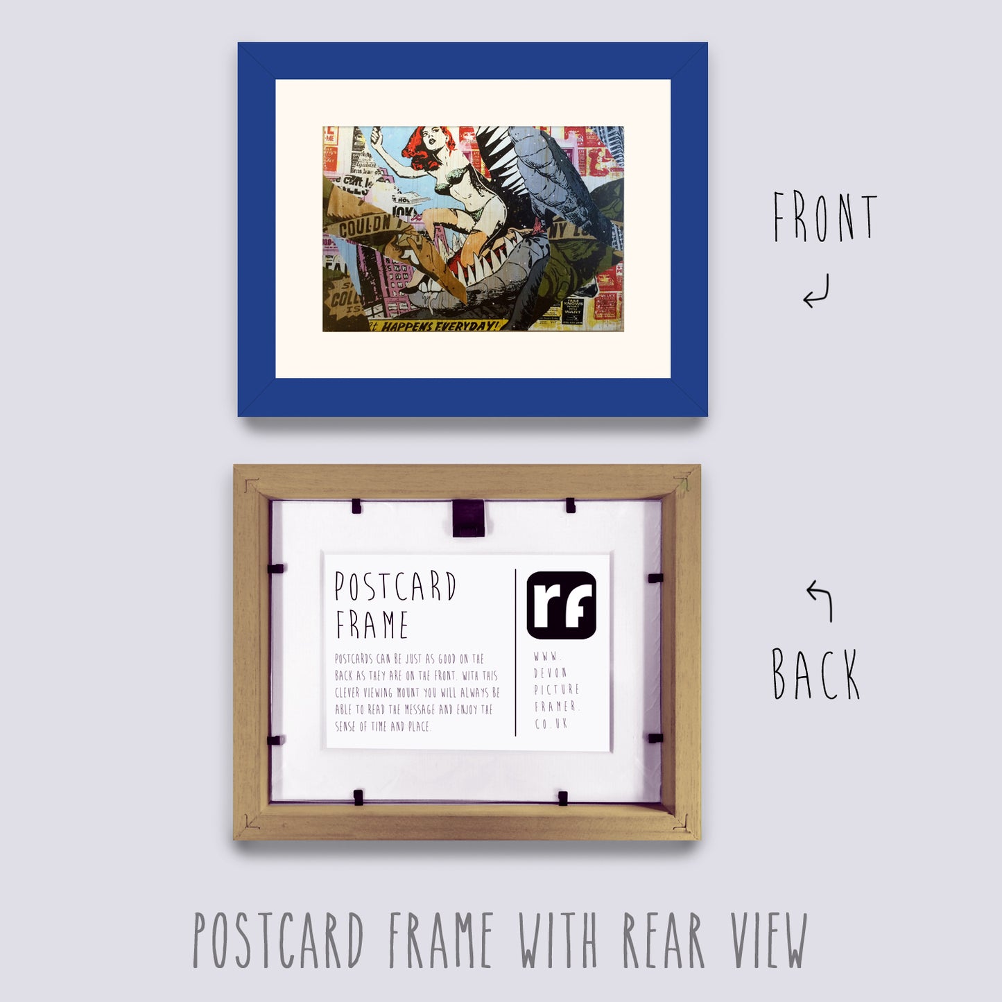 Blue - Medium Postcard Picture Frame