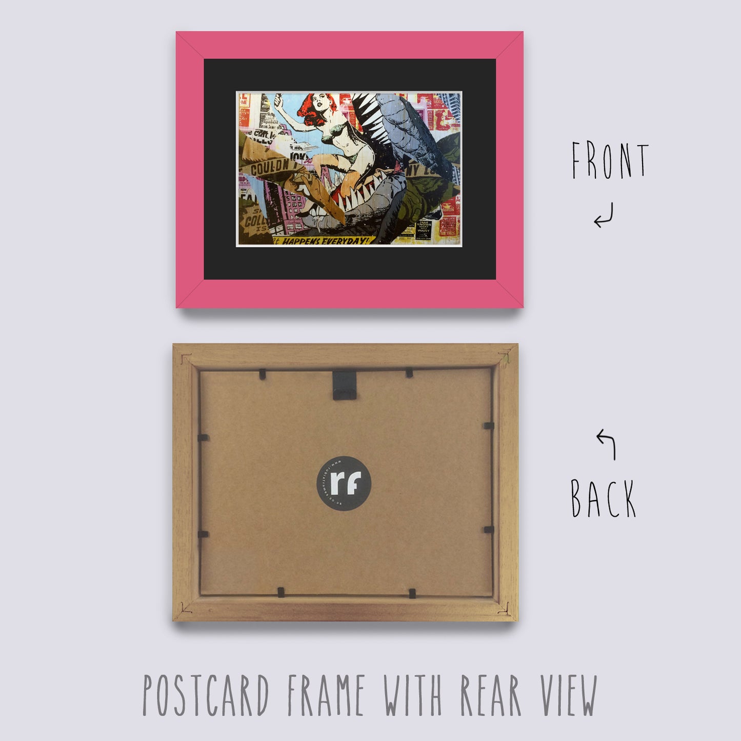 Pink Postcard Picture Frame