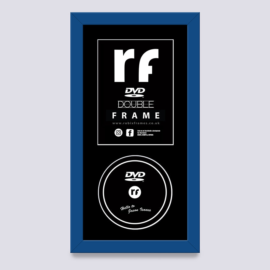 Dark Blue DVD Single or Double Frame