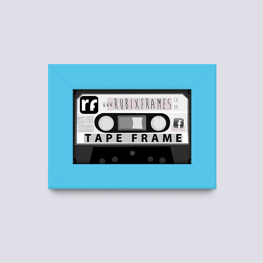 Blue - Light Audio Cassette Tape Frame