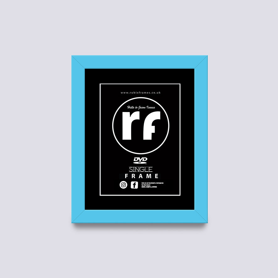Light Blue DVD Single or Double Frame