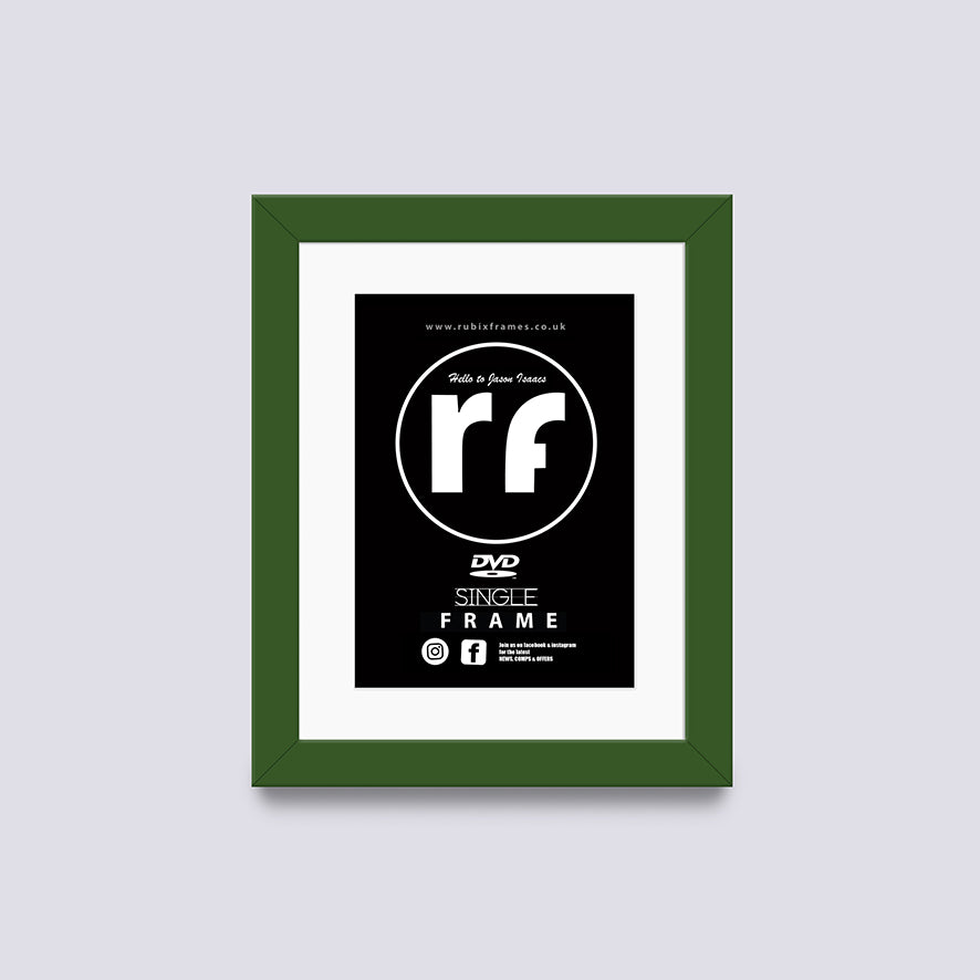 Dark Green DVD Single or Double Frame
