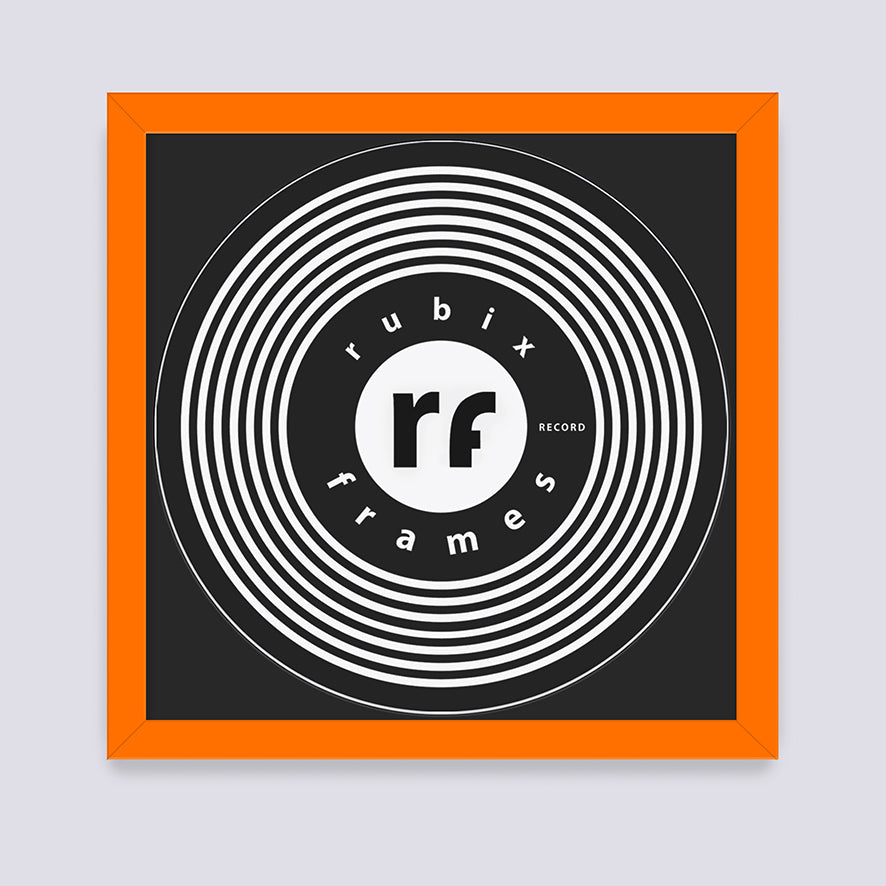 Orange Vinyl Record Frame