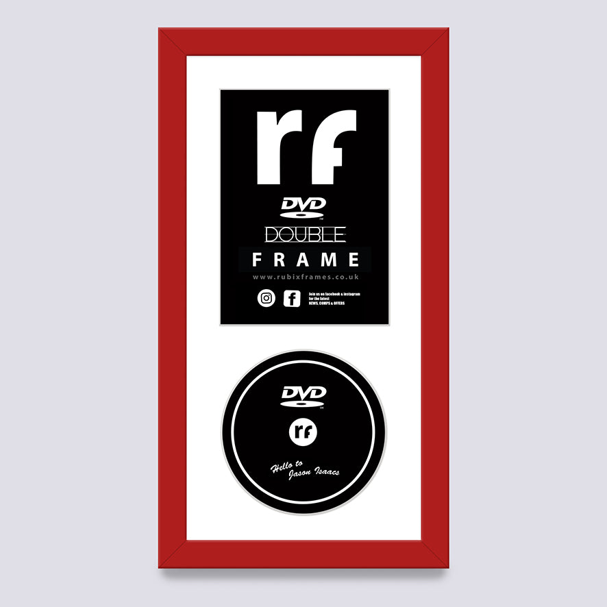 Red - Dark DVD Single or Double Frame