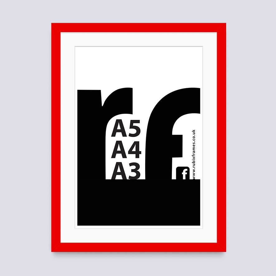 Red A3 A4 A5 Frame