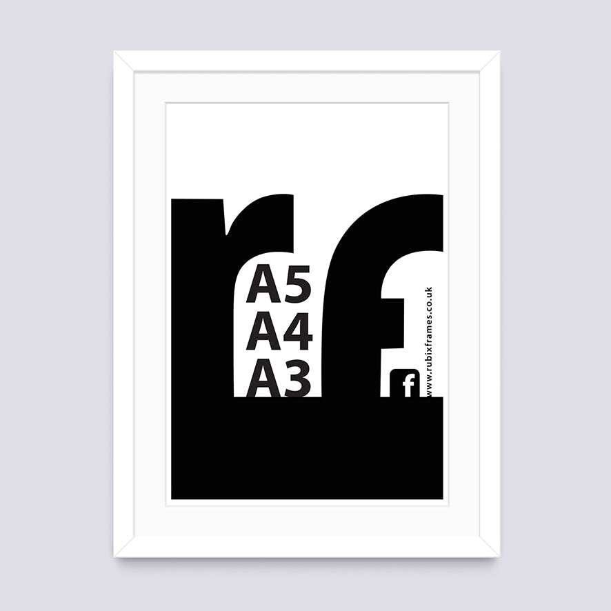 White A3 A4 A5 Frame