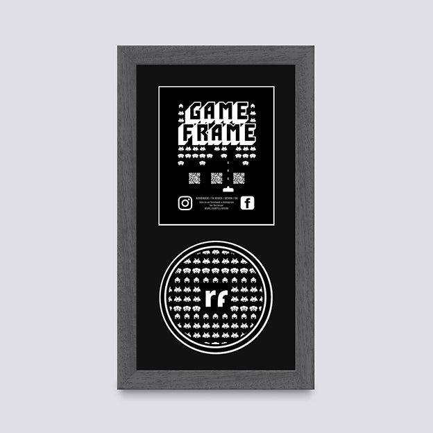 Grey - Dark (Wood Grain) XBOX Game Frame