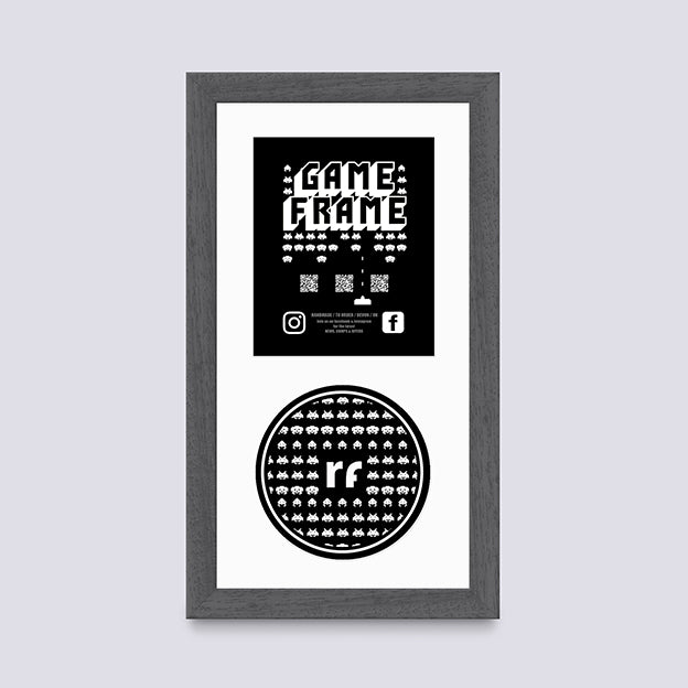 Grey - Dark (Wood Grain) XBOX Game Frame
