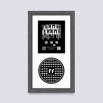 Grey - Dark (Wood Grain) XBOX Game Frame