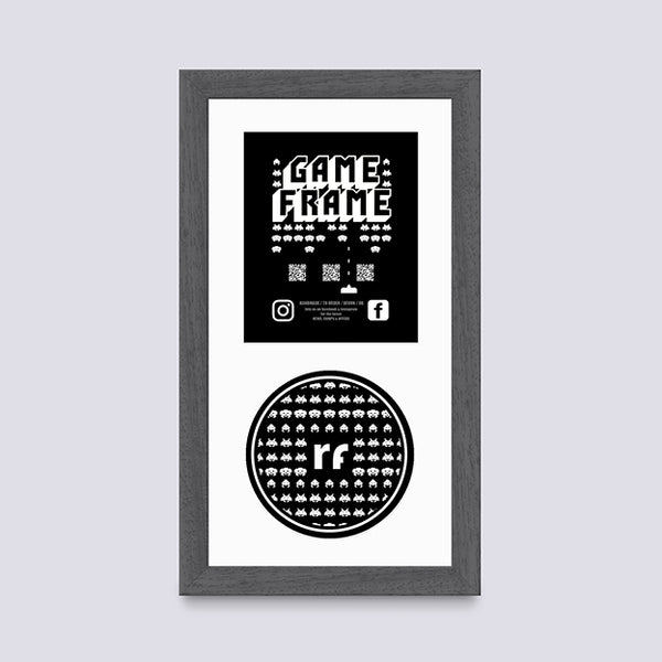 Grey - Dark (Wood Grain) XBOX Game Frame