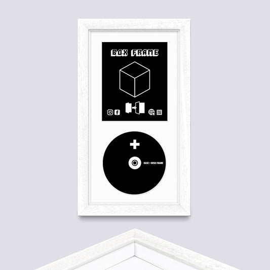 White (Wood Grain) BLU-RAY CASE FRAME