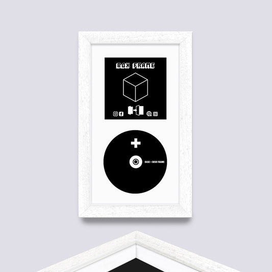 White (Wood Grain) CD CASE FRAME