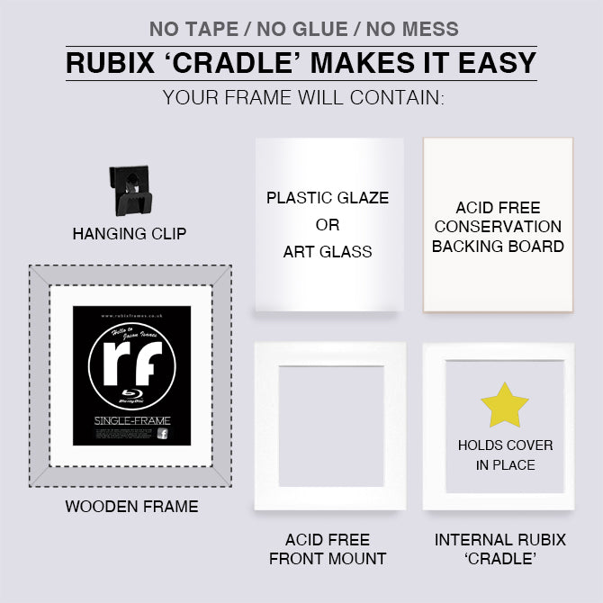 Dark Green Blu-ray Single Cover Frame