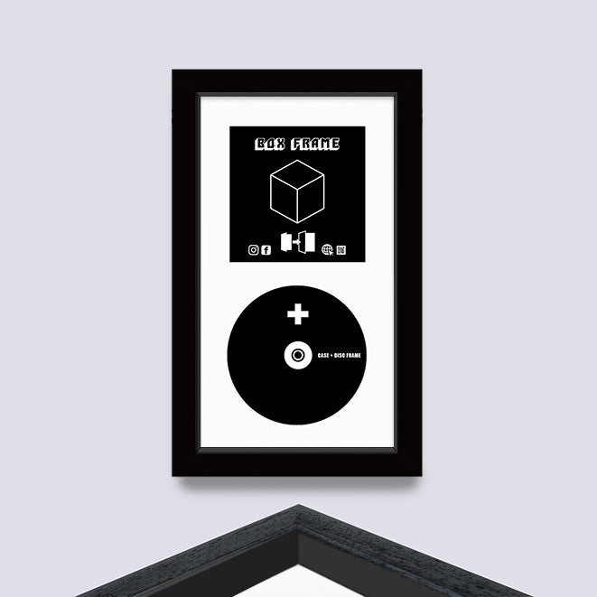 Black (Wood Grain) CD CASE FRAME