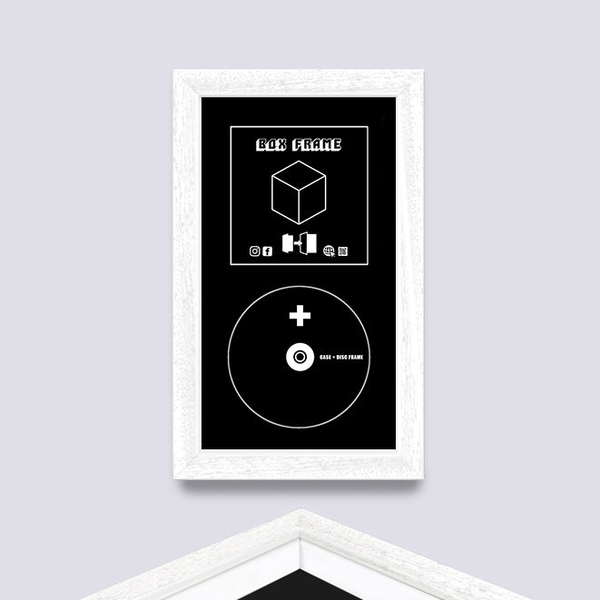 White (Wood Grain) CD CASE FRAME