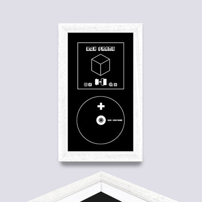 White (Wood Grain) CD CASE FRAME