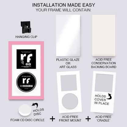 Pink CD Double 'Cover & Disc' Frame