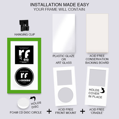 Green CD Double 'Cover & Disc' Frame