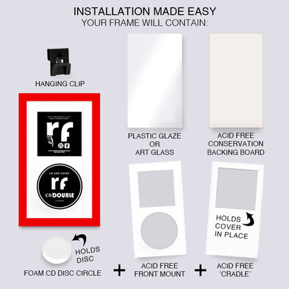 Red CD Double 'Cover & Disc' Frame