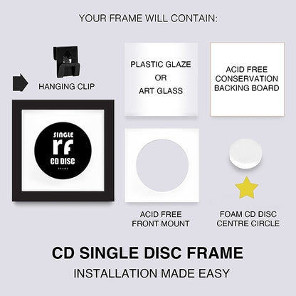 Black CD Single 'Cover or Disc' Frame
