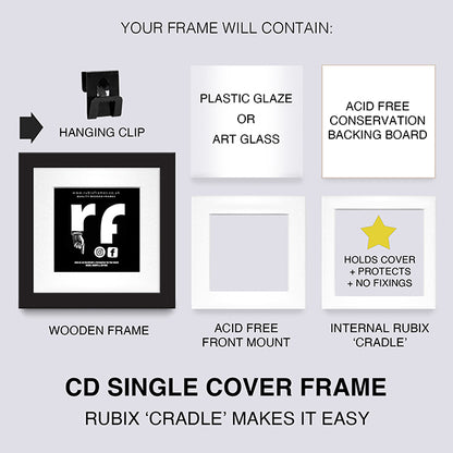 Black CD Single 'Cover or Disc' Frame