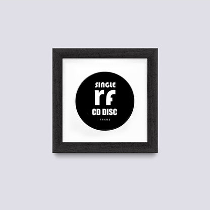 Black (Wood Grain) CD Single 'Cover or Disc' Frame