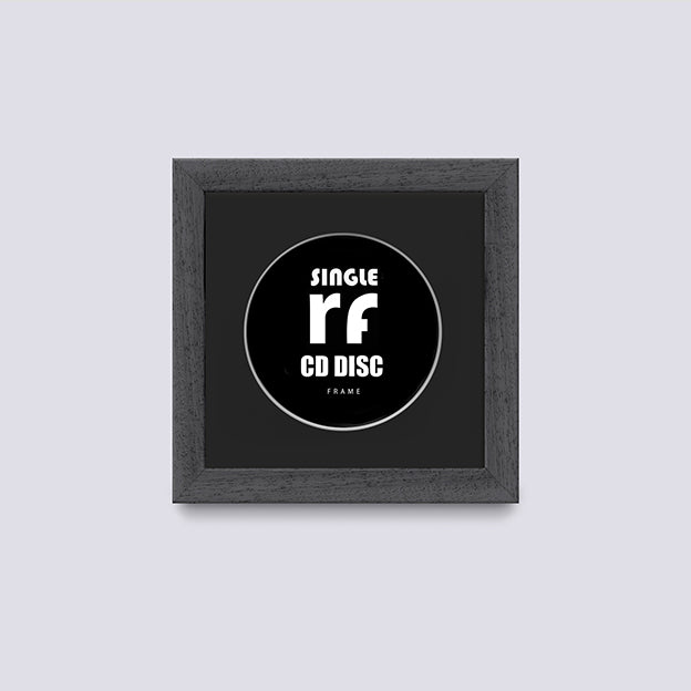Dark Grey (Wood Grain) CD Single 'Cover or Disc' Frame