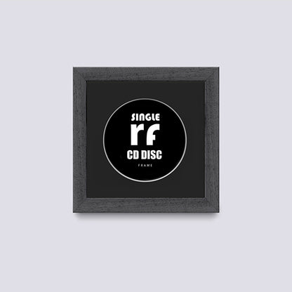 Dark Grey (Wood Grain) CD Single 'Cover or Disc' Frame