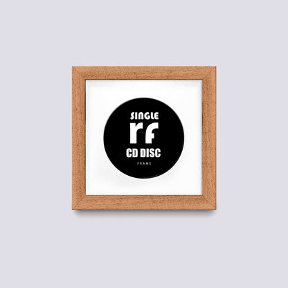 Wood Oak Finish CD Single 'Cover or Disc' Frame