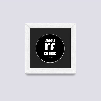 White (Wood Grain) CD Single 'Cover or Disc' Frame
