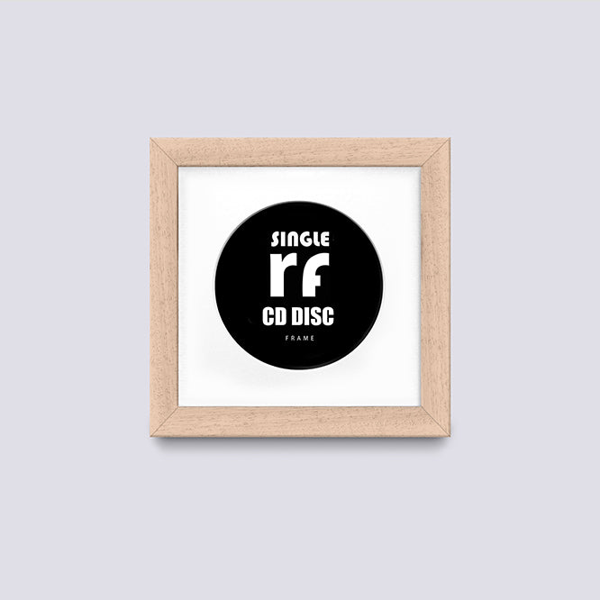 Wood Natural Finish CD Single 'Cover or Disc' Frame