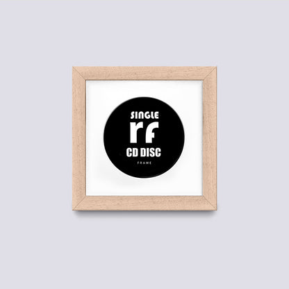 Wood Natural Finish CD Single 'Cover or Disc' Frame