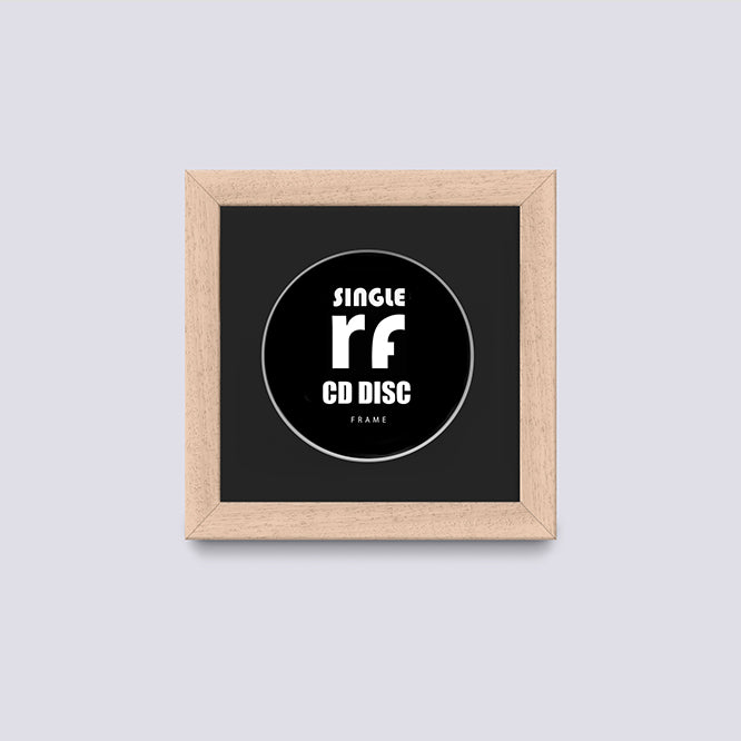Wood Natural Finish CD Single 'Cover or Disc' Frame