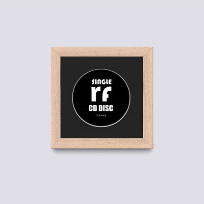 Wood Natural Finish CD Single 'Cover or Disc' Frame
