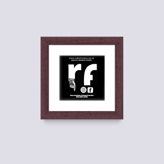 Wood Walnut Finish CD Single 'Cover or Disc' Frame